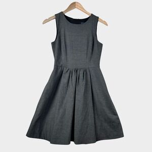 Zara Basic Jumper Dress Gathered Waist Size XS School Girl Academia Minimalist‎